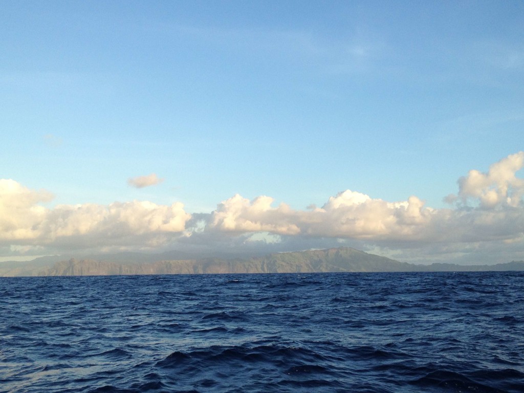 Approach to Nuku Hiva