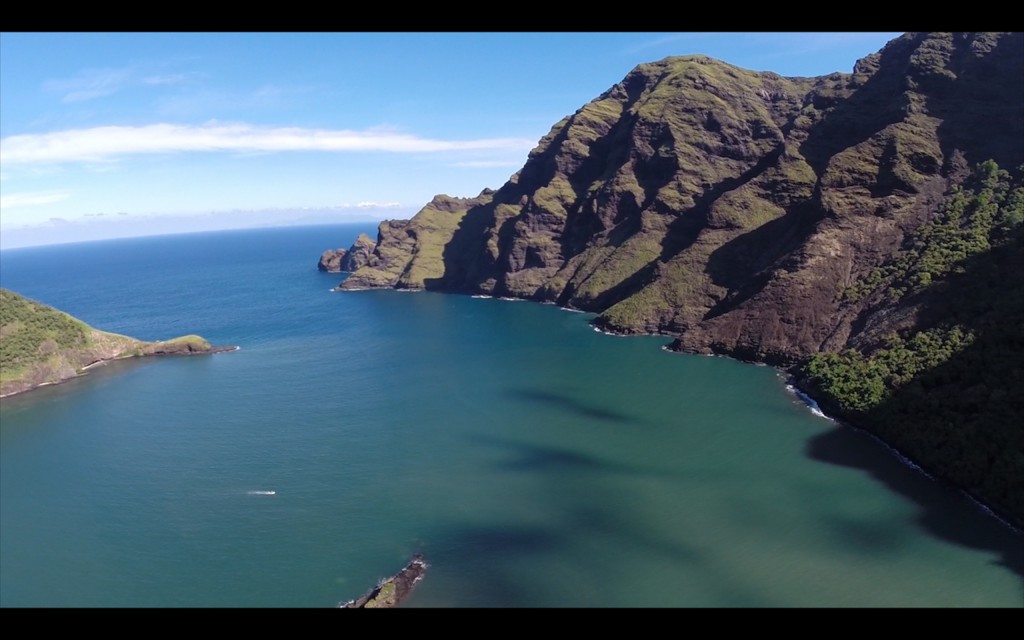 Bird's Eye View - Drone shot  of Daniel's Bay courtesy s/v Harlow Hut