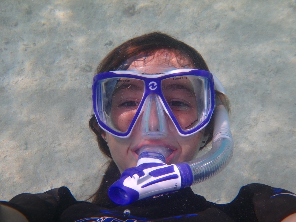 Submerged Selfie - Sarah with amazing water clarity