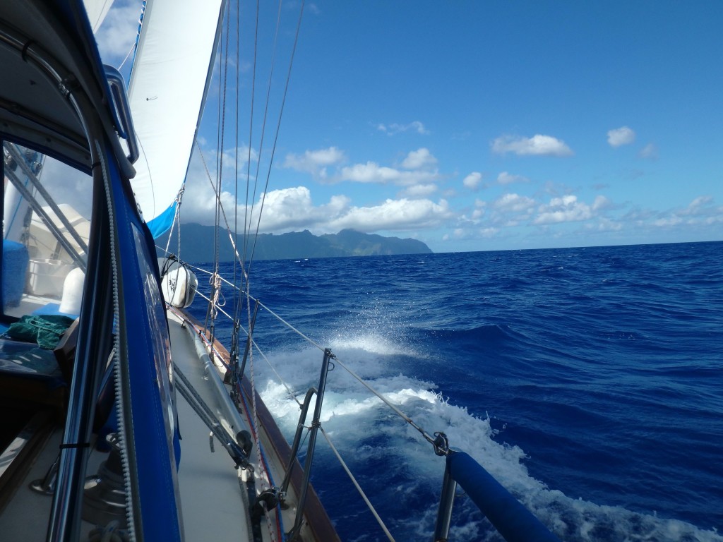 Trade Winds - We had great sailing leaving the Marquesas