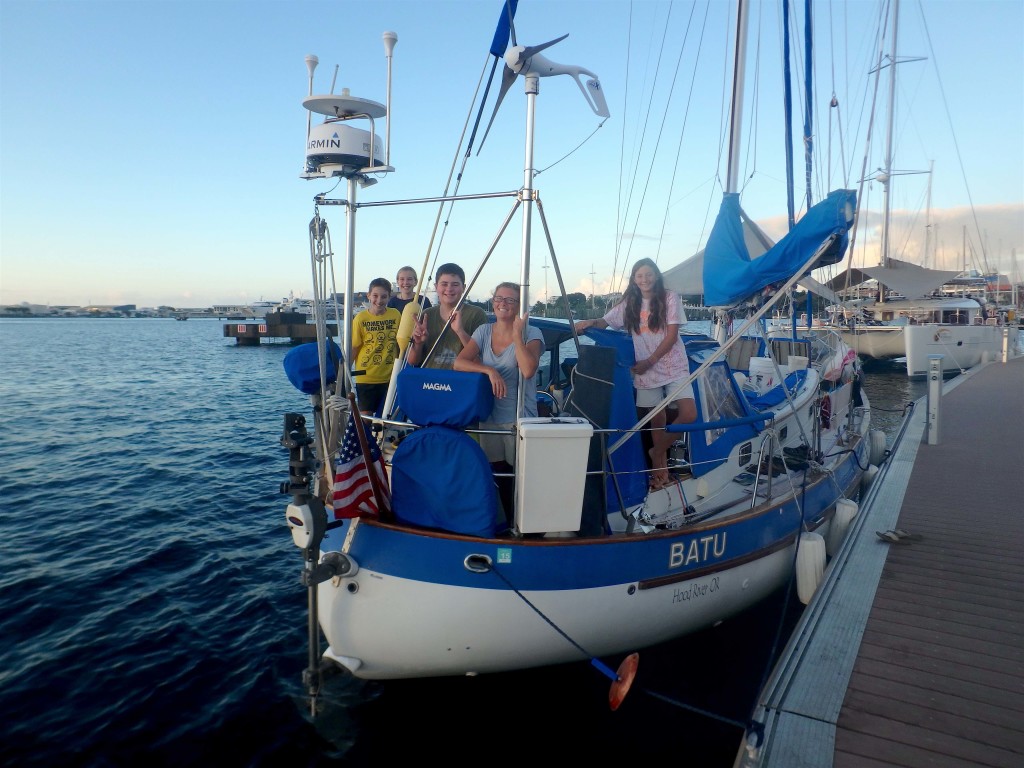 Batu Crew at the Dock - With Ben & Gabby of s/v Cool Runnings