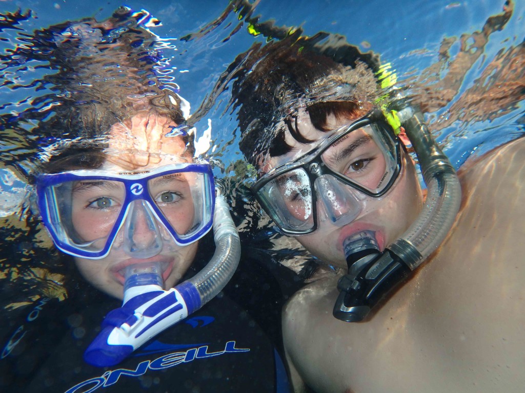 Crystal Clear - Sean & Sarah making the most of Niue's crystal clear water