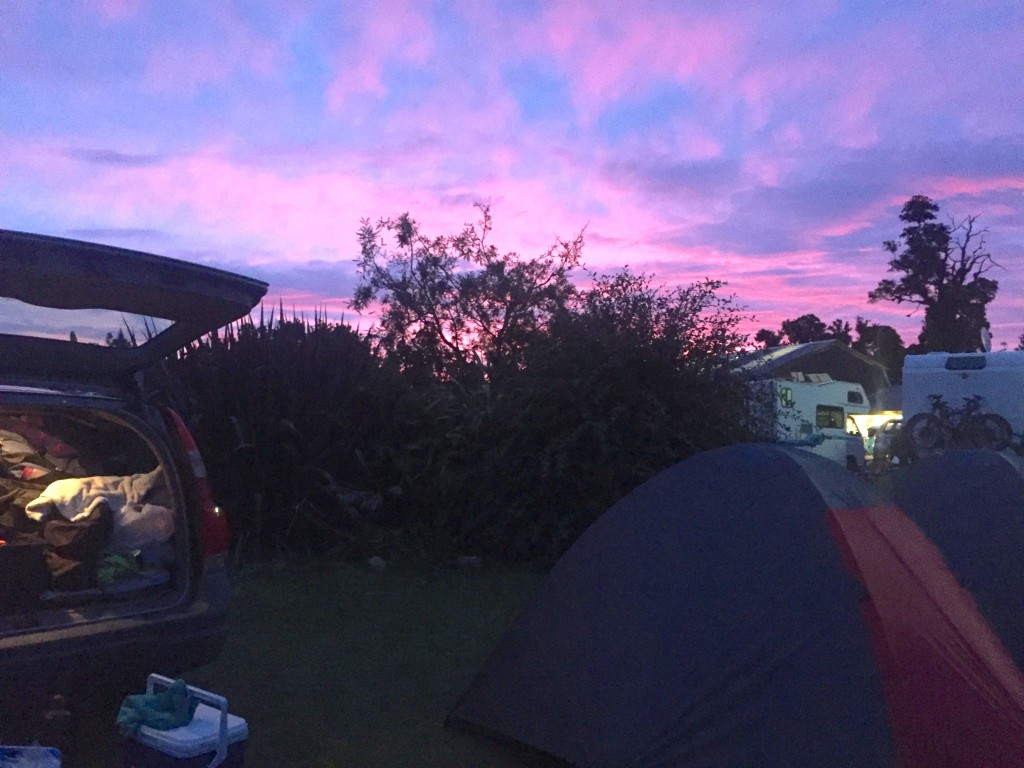 Tailgate Camping - aka "Glamping" out of the back of Fern at one of many holiday parks