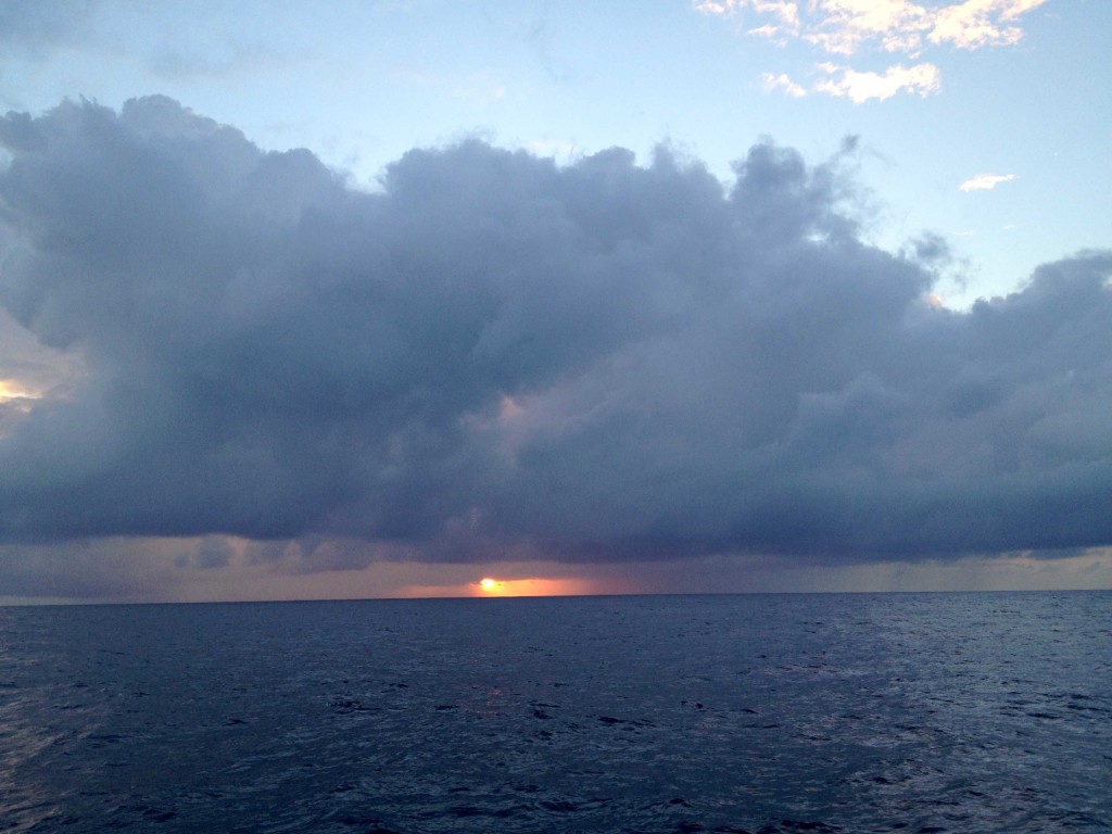 Dawn Series 7 - A spooky, semi-wet dawn as we move through squalls in the ITCZ